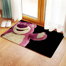 Strawberry bear Toy Story lots bear double floor mat bathroom lush mat