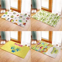 san yan zi san yan guai alien double mats bathroom flock mat