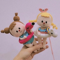 Handmade DIY crochet doll 466 swimming circle Duoduo sister Chinese electronic illustration tutorial Meng Baby doll popular recommendation