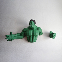70cm high living room TV Wall three-dimensional superhero Hulk Hulk and other large Wall decoration paper art