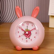 Student with cartoon muted small alarm clock child boy girl cute styling up the god instrumental electronic intelligent sound control