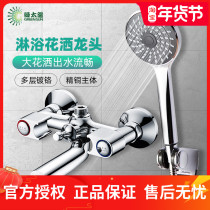 Green sun shower faucet hot and cold faucet copper bathtub faucet shower set DY103-2
