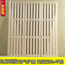 Solid wood hard bed board 1 35 ribs frame tatami waist guard breathable 1 5 meters 1 8 environmental protection thickened paving board 2x2 2m