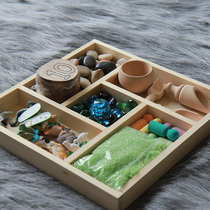 Thinker tray farm animal box early education Montessente Waldford Reggio open material box sensory Basin