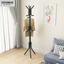  Simple cloister bedroom with floor hanging hanger Home Economy Type of clothes rack Racks Creative Single Pole Style Clothes