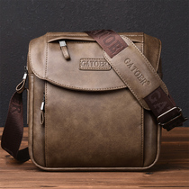 Trend retro mens bag Shoulder Bag Mens shoulder bag casual mens bag Korean satchel Sports small backpack tide New