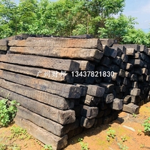 Railway old sleepers used sleepers railway track Road sleepers crane outriggers mat Garden Park Garden engineering Wood