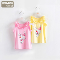 McBies world girls vest hanging band shirt girl baby sleeveless blouse T-shirt summer dress new childrens clothes