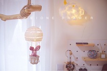 One drawer Handmade hot air balloon wishing Rabbit Night light DIY material pack Creative Childrens Day gift