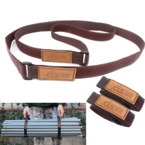 Camping travel outdoor equipment binding belt luggage strapping belt backpack binding rope binding tightly fixed sticky buckle 2 packs