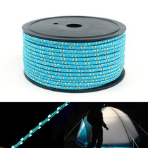 Outdoor 5mm plus coarse reflective rope 10 20 50M tent rope nail rope sky accessories drying wind rope
