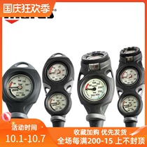 Mares MISSION diving pressure gauge residual pressure depth finger North needle single meter double meter