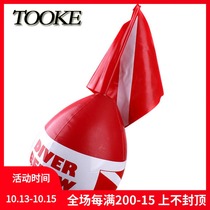 TOOKE PVC diving buoy mouth blowing inflatable buoy float water surface signal diving special diving matching