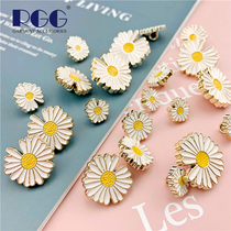 Fashion GD Same Fashion Daisie Plastic Button Golden Chrysanthemum Closed Children Shirt Sweater Clothes Coat Closed