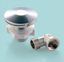 Urinal copper chrome-plated round nozzle Urinal outlet Universal elliptical nozzle with elbow 4 points external teeth