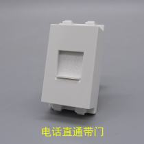 Type 128 telephone direct plug-in module with protective door frame CAT3 telephone dual-pass connector direct plug-in module