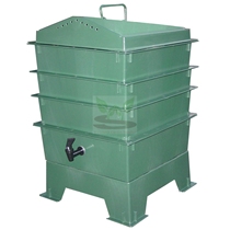 3 Working plate square Earthworm Organic fertilizer set plastic box decomposition garden garbage commonly used black Green