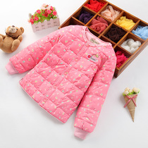 Autumn and winter middle and large girls white duck down clothing 2020 new winter down jacket autumn and winter childrens light warm liner