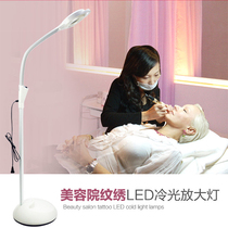 Fahrenheit beauty lamp LED cold light lamp magnifying glass to pick acne blackhead vertical tattoo lamp is not dazzling beauty equipment