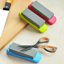 Small oil stone natural grindstone kitchen knife household kitchen gold and steel stone non-slip sharpener sharpener sharpener scissors household 1680