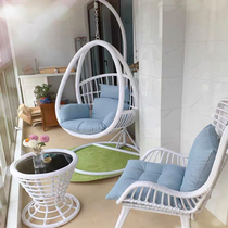 Hangbasket rattan chair hammock indoor home single courtyard shake blue Net red balcony Birds Nest bedroom swing hanging chair Outdoor