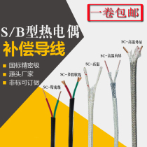  National standard S-type B R-type thermocouple compensation wire Platinum rhodium thermocouple wire S temperature measurement line Precision grade SC2*1 0