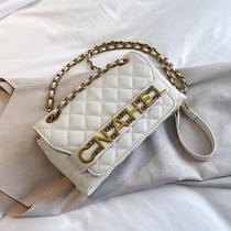 Lingge soft leather 2021 new bag womens fashion shoulder messenger bag soft leather