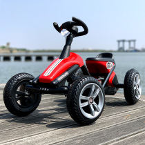 Childrens go-kart four-wheeled pedaling bicycle Men and women sitting baby sports fitness toys children three-wheeled pedaling