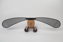 (Han Jianzhang) cap fin replacement early Ming Dynasty black gauze cap fin