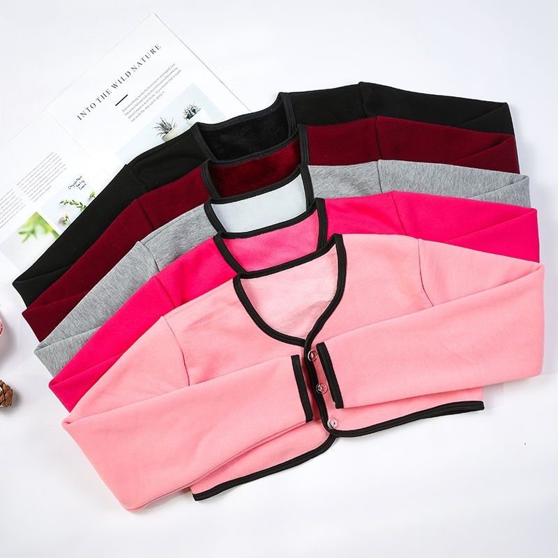 Autumn and winter plus velvet shoulder shoulder warm sleep male and female middle-aged cold moon shoulder protection