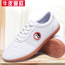 Hengshu Taiji shoes soft cowhide shoes bull tendon martial arts men and women practice shoes group performance Taiji shoes summer breathable