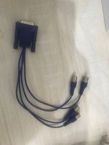 2 rows of 15-pin 4-way capture card tail line 4-way video card line monitoring capture card braids