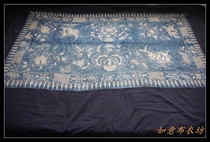 Ethnic minority batik quilt Traditional batik handmade batik classic old goods old cotton cloth L976