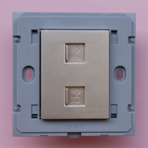 Chint 86 telephone computer socket module NEW6-H20902 champagne gold