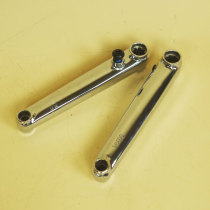 New BMX BMX electroplated silver crank 8 key 19MM action street car performance car crank set