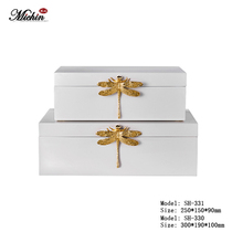 Jane Ou American paint decoration living room hotel lobby study jewelry box decoration fashion creative agate decoration box
