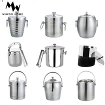 Modern American Style Board Room Wine Cabinet Bar Counter Ice Bucket Swing home Outdoor stainless steel with clip red wine Champagne Ice Bucket