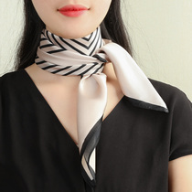 Non-fading silk scarf women Joker spring and autumn small square women fashion foreign style scarf scarf neck protection hair belt collar winter