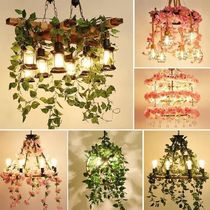 Plant creative ancient style decorative chandelier flower bar hot pot restaurant net coffee shop net red theme art museum lights