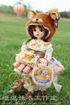 Cute baby clothes 6 points bjd creme brulee bear big set of cloth blythe Kumako Bear sister temporarily not open