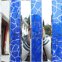 5 face grinding edge crystal glass mirror strip mosaic tile KTV bar Pillar TV Background Wall Sticker