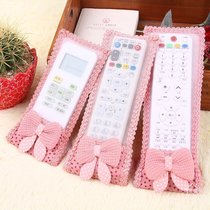 Korea Cute Full Star Butterfly Knot Cloth Art Remote Control Cover TV Air Conditioning Remote Control Protective Cover Dust Cover