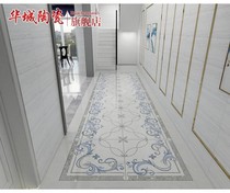 Simple parquet floor tile living room 800x800 entrance tile aisle corridor carpet flower pattern floor tiles