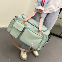  Short trip bag female summer small portable sports fitness bag large capacity student travel storage bag luggage bag