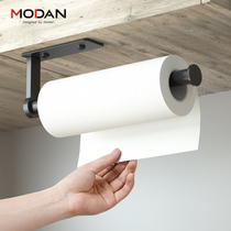 Kitchen paper towel rack Punch-free cling film hanger Household roll paper shelf Fresh-keeping bag storage shelf Wall-mounted