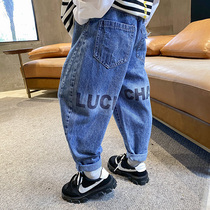Boy jeans 2022 Spring loaded with new childrens pants CUHK Scout pants boy Spring and autumn in handsome fashion Chaochio