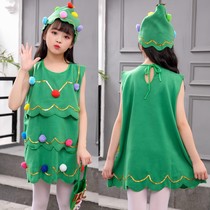 Christmas childrens performance costumes Santa Claus Performance Costume Kindergarten Performance Suit for boys girls dress up