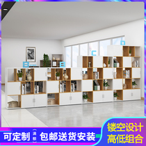 Office partition cabinet combination low cabinet double-sided display cabinet file cabinet storage high and low combination cabinet simple low cabinet