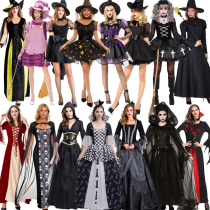 Halloween cos adult male witch vampire witch cloak cloak zombie horror script kill performance costume