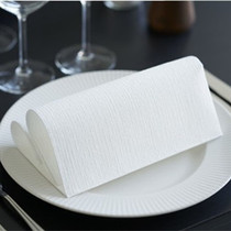 Duni Nordic Imported Hotel Table Paper Disposable Student Napkins Napkins White Cloth Western Dining White Boutique Restaurant